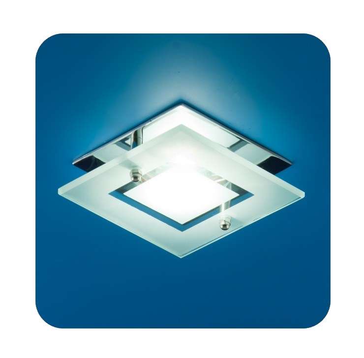 Рекомендуем купить Светильник Quartz 51 3 05 с накладным стеклом квадрат. MR16 хром ИТАЛМАК IT8059