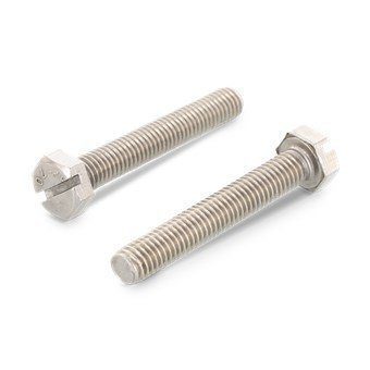 Рекомендуем купить Болт DIN 933 SZ M3x25 с шестигранной головкой, прямым шлицем и полной резьбой, нерж. сталь A2