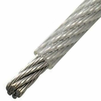 Рекомендуем купить Трос ART 814593 (DIN 3055) Ø 6мм/8мм в ПВХ оплетке, конструкция 7х7, нерж. сталь А4