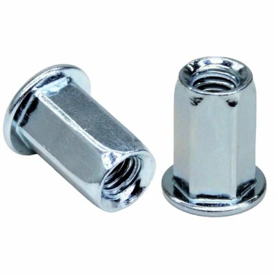 Рекомендуем купить Заклепка М6x15.5 шестигранная с внутренней резьбой и цилиндрическим бортом, оц. сталь