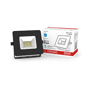 Рекомендуем купить Прожектор светодиодный Elementary 10Вт 6500К 850лм IP65 200-240В PROMO черн. Gauss 613100310P