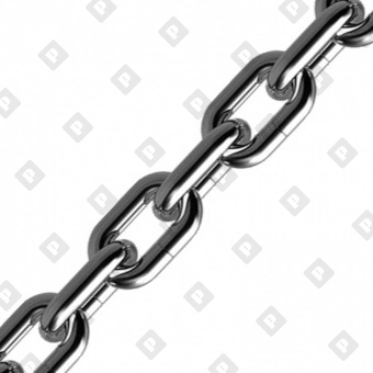 Цепь короткозвенная DIN 766 Ø13x36, нерж. сталь A2 - №1