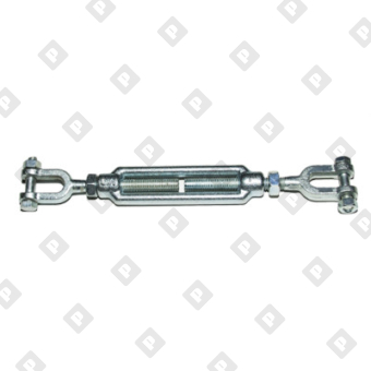 Талреп грузовой открытый с контргайками 1" x 18" вилка-вилка 4,5 т, оц. сталь - №3