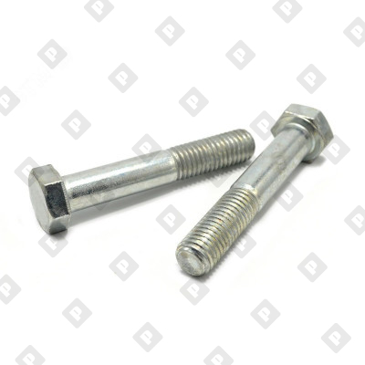 Болт ГОСТ Р ИСО 4014 M12x45 с шестигранной головкой и неполной резьбой, кл. пр. 8.8, оц. сталь - №1