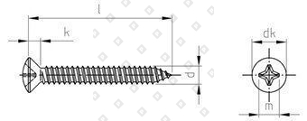 DIN 7983 A4 C 3,5X60 H - №4
