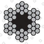 Трос для растяжки DIN 3055 Ø1.5 мм, конструкция 6х7, оц. сталь - №2