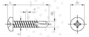 DIN 7504 A2 M 3,9X50 H - №4