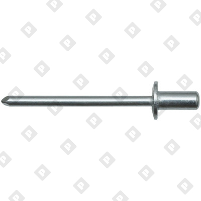 Заклепка вытяжная закрытая 4,8x21 со стандартным бортом, алюминий / алюминий - №1