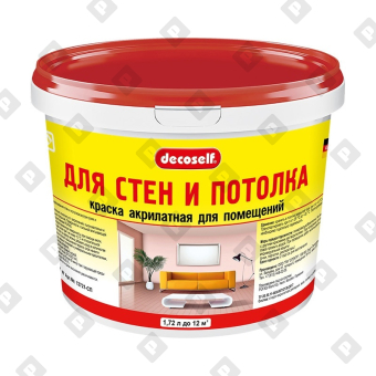 Краска для стен и потолков Pufas Decoself, мороз. (1,72 л) - №1