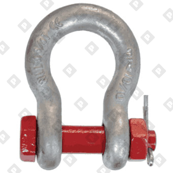 Скоба такелажная омегообразная G-2130 35 т с гайкой и шплинтом, кл. пр. 8 - №1