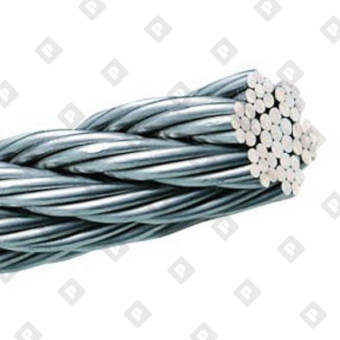 Трос для растяжки ART 8379 (DIN 3055) Ø5 мм, конструкция 7х7, нерж. сталь А2 - №1