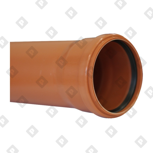 Труба канализационная наружная SN4 d=110х3,4х500 мм - №1