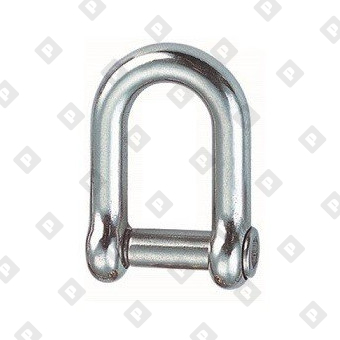 Скоба такелажная D-образная ART 8482 Ø12 мм с внутренним шестигранником, нерж. сталь А4 - №3