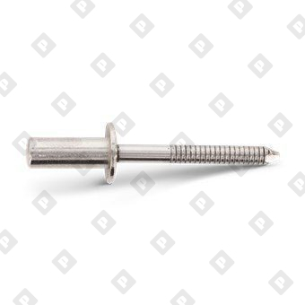Заклепка вытяжная закрытая ISO 16585 4,8x20 со стандартным бортом, нерж. сталь A2 / нерж. сталь Sst - №2
