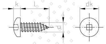 DIN 7981 A2 C 4,8X32 SQ2 - №4