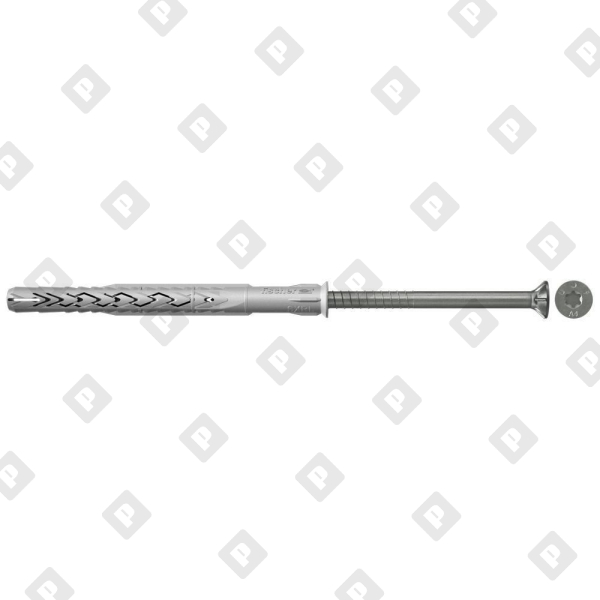 Фасадный дюбель fischer SXRL 10x140 T с потайным шурупом, нерж. сталь A4 - №1