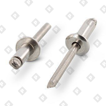 Заклепка вытяжная ISO 15983 5x12 со стандартным бортом, нерж. сталь A2 / нерж. сталь A2 - №1