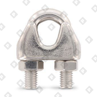 Зажим ART 9074 (DIN 741) для троса Ø2мм, нерж. сталь А4 - №2
