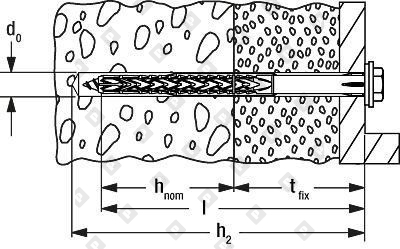 Фасадный дюбель fischer с шурупом с шестигранной головкой и пресс-шайбой SXRL 10x180 FUS - №4