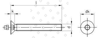 Art. 9141 A2 M6X10 с заглушкой - №4