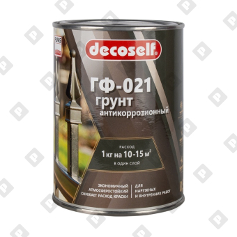 Грунт ГФ-021 Pufas Decoself серый (0,9 кг) - №1