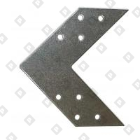 Уголок соединительный US 120x35x2 мм, оц. сталь - №1