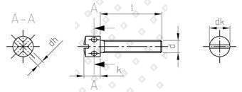 DIN 404 AISI 303 M 6X16 - №4