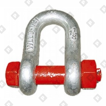 Скоба такелажная прямая G-2150 55 т с гайкой и шплинтом, кл. пр. 8 - №3