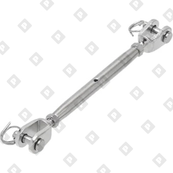 Талреп вилка-вилка закрытый ART 8245 M12, нерж. сталь А4 - №1