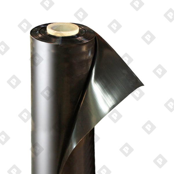 Пленка полиэтиленовая черная 100 мкм ширина 3 м / рукав 1,5 м (1 м) - №1