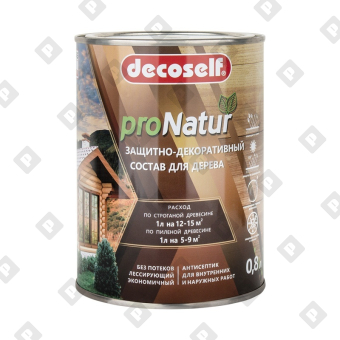 Антисептик лессирующий для дерева Pufas Decoself орегон (0,8 л) - №1