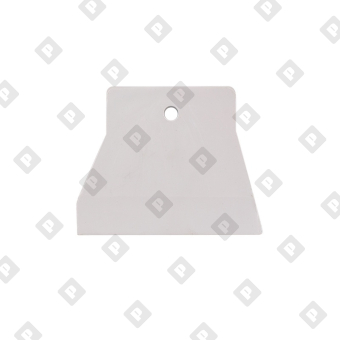 Шпатель резиновый Biber 35268 белый 100 мм - №1