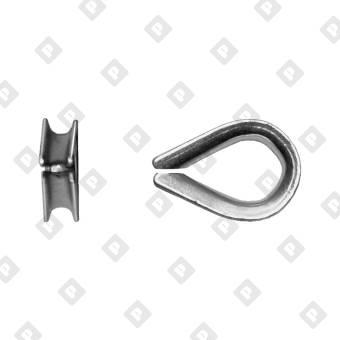 Коуш DIN 6899 для троса Ø40мм - №3