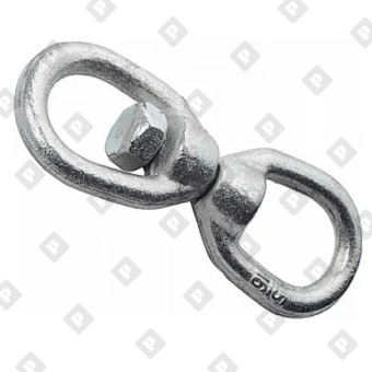 Вертлюг 25мм петля-петля, оц. сталь - №1