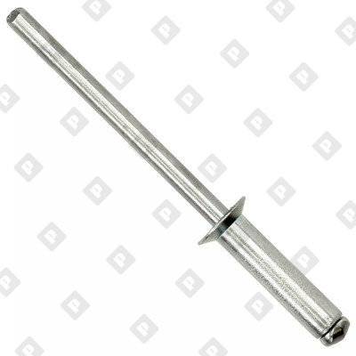 Заклепка вытяжная открытая 4,8x8 с потайным бортом, оц. сталь / оц. сталь - №1