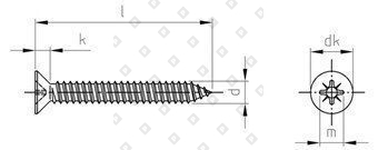 DIN 7982 A2 C 3,9X70 Z - №4