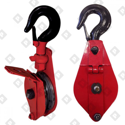 Блок одинарный монтажный грузовой HQGK с крюком, г/п 5т - №1