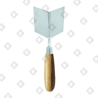 Кельма угловая Biber 35422 80х60х60 мм для внешних углов - №1