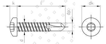 DIN 7504 A2 M 4,2X38 TX20 - №4