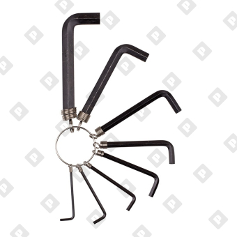 Набор инбусовых ключей на кольце Biber 90501 2-10 мм 8 шт. - №1