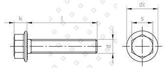 DIN 6921 M 8X25/25 A2 - №4