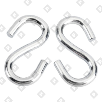 Крючок S-образный 9 мм, оц. сталь - №3