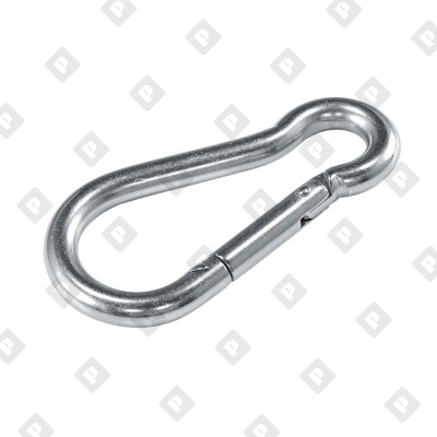 Карабин пожарный DIN 5299С 7x70, оц. сталь - №1