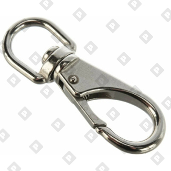 Карабин зацепной с вертлюгом ART 8257 11 мм, нерж. сталь A4 - №1