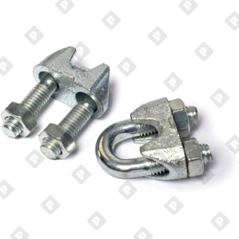 Зажим DIN 741 для троса Ø5мм, оц. сталь - №3