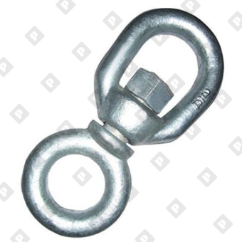 Вертлюг 12мм петля-кольцо, оц. сталь - №1