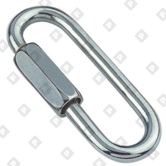 Карабин винтовой удлиненный ART 8838 4x53, нерж. сталь A4 - №1